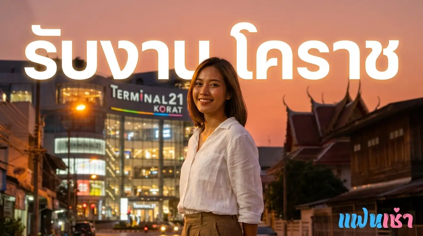 รับงานโคราช 2026 — รวมไซด์ไลน์ ฟิวแฟน นครราชสีมา ครบทุกอำเภอ